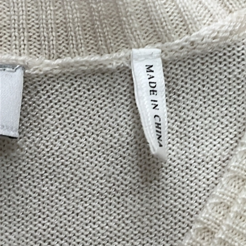 Sandro Off-White Crew Neck Sweater - Picture 3 of 15